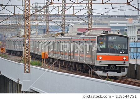 武藏野線 西浦與~北坂澄 JR東日本 205系 M33編組(幕張) 武藏野線 西浦與~北坂澄 JR東日本 205系 M33編組(幕張) 119544751