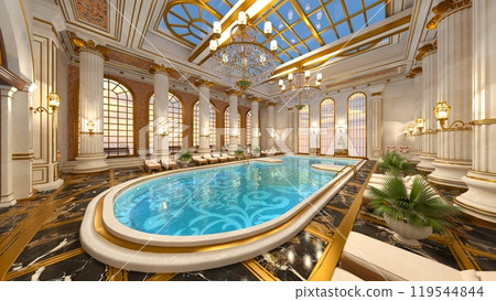 Indoor swimming pool 119544844