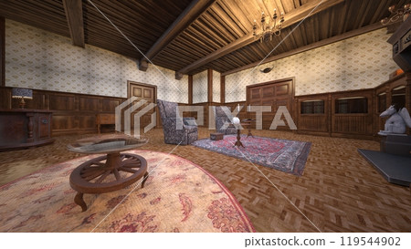 Living room with fireplace Living room with fireplace 119544902