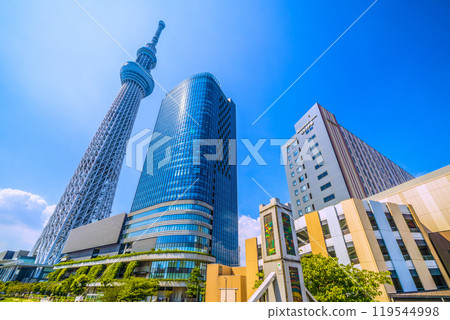 Tokyo cityscape in Japan, with views of Tokyo Skytree, Solamachi, etc. (6th) Tokyo cityscape in Japan, with views of Tokyo Skytree, Solamachi, etc. (6th) 119544998