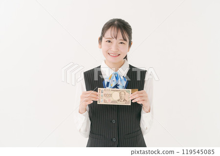 穿制服的女僱員有錢的 穿制服的女僱員有錢的 119545085