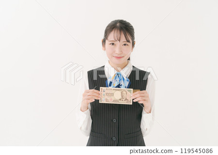 穿制服的女僱員有錢的 穿制服的女僱員有錢的 119545086