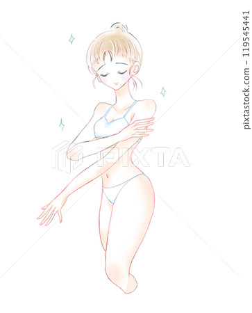 Beauty image of women in underwear 119545441