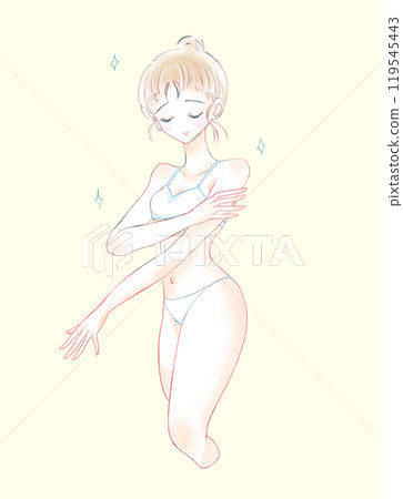 Beauty image of women in underwear 119545443