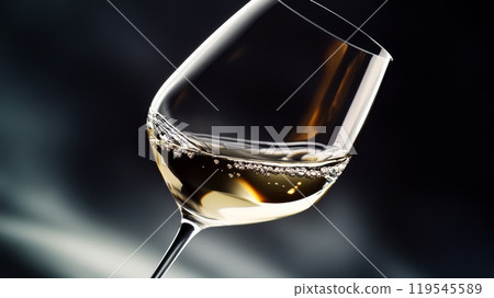 玻璃杯中的酒 119545589