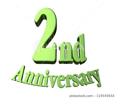 3DCG characters "2nd Anniversary/2nd anniversary" green, green 3DCG characters "2nd Anniversary/2nd anniversary" green, green 119545658
