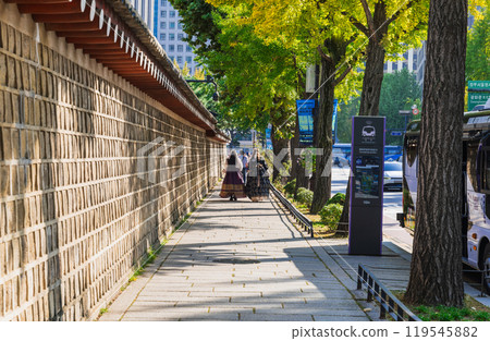 Autumn in Seoul: Gyeongbokgung Palace 119545882