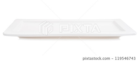 White plate on white background 119546743