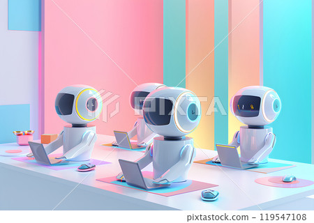 AI機器人的辦公室風景-8 119547108