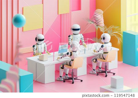 AI機器人的辦公室風景-9 AI機器人的辦公室風景-9 119547148