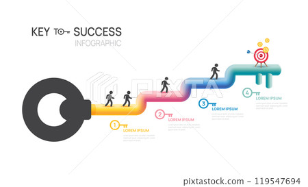 key success achievement grow infographic template for business. growth or progress to achieve goal and target 4 step vector. key success achievement grow infographic template for business. growth or progress to achieve goal and target 4 step vector. 119547694