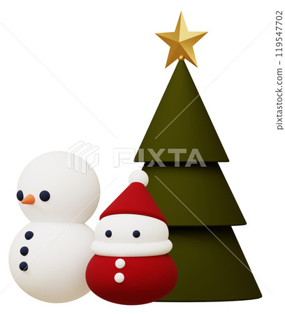 3D material_Christmas ornaments 119547702