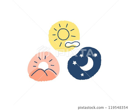 早上、中午、晚上圖像圖標 119548354