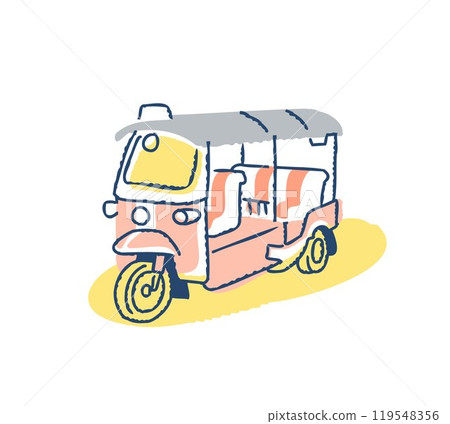 Thai taxi "Tuk-Tuk" 119548356