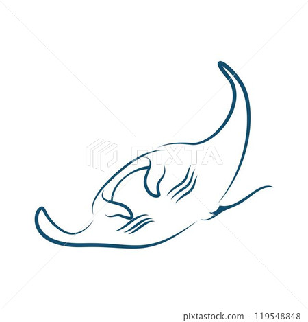 Stingray icon logo design 119548848