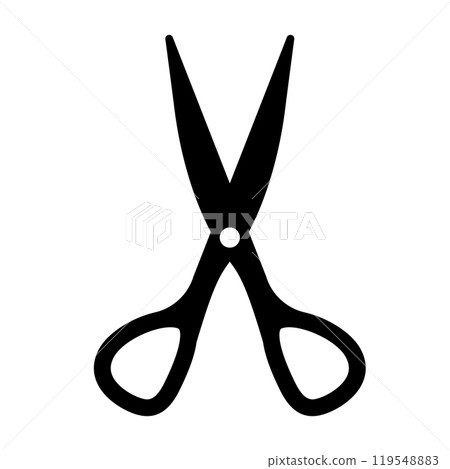 簡單的剪刀圖示說明 119548883