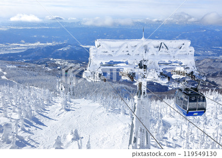Yamagata Zao Ski Resort Gondola Station Spectacular view of the frost-covered field from the top of Mt. Jizo Yamagata Zao Ski Resort Gondola Station Spectacular view of the frost-covered field from the top of Mt. Jizo 119549130