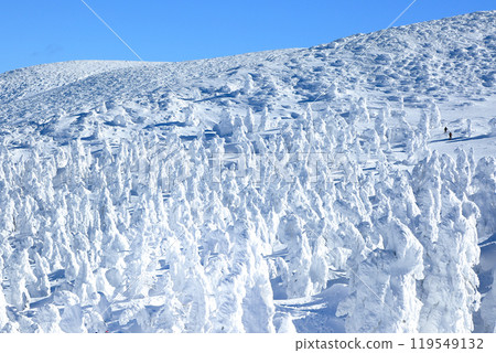 Yamagata Zao Ski Resort Gondola Station Spectacular view of the frost-covered field from the top of Mt. Jizo Yamagata Zao Ski Resort Gondola Station Spectacular view of the frost-covered field from the top of Mt. Jizo 119549132