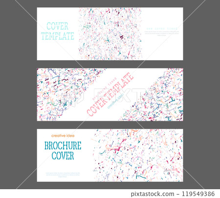 Abstract creative cover template. A new trend in the design of banners, brochures, posters, magazines, catalogues and printing 119549386