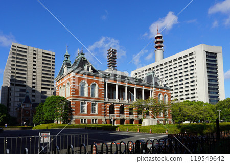 The former main building of the Ministry of Justice (Chiyoda Ward, Tokyo), built in the neo-baroque style during the Meiji period 119549642