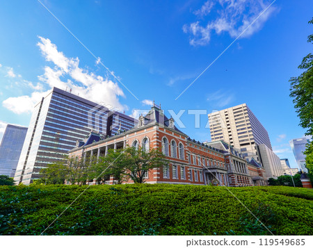 The former main building of the Ministry of Justice (Chiyoda Ward, Tokyo), built in the neo-baroque style during the Meiji period 119549685