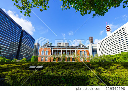 The former main building of the Ministry of Justice (Chiyoda Ward, Tokyo), built in the neo-baroque style during the Meiji period 119549698