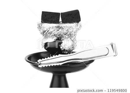 Black hookah isolated 119549800
