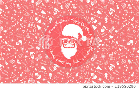 Seamless Christmas pattern. Holiday wallpaper. Vector design illustration Seamless Christmas pattern. Holiday wallpaper. Vector design illustration 119550296