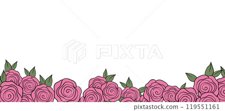 Spring illustration with tulips. Happy birthday, holiday, celebration greeting and invitation card. Colorful floral banner with flowers on light background. Modern floral compositions. Copy space 119551161