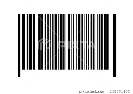 Barcode isolated on white background. Code stripes sticker. Barcode labels, customers qr code Barcode isolated on white background. Code stripes sticker. Barcode labels, customers qr code 119551305