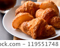 Buttery croissants 119551748