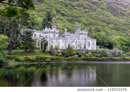 The historic Kylemore Abbey, located in Connemara, Ireland The historic Kylemore Abbey, located in Connemara, Ireland 119552876