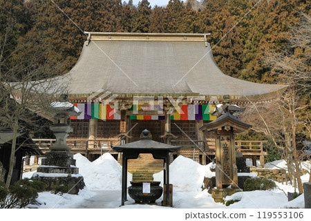 Yamagata Prefecture, Yamadera Risshakuji Temple Main Hall 119553106
