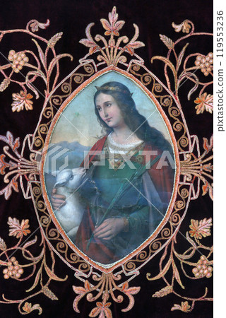 Saint Vincenca, Golden embroidered Church vestments Saint Vincenca, Golden embroidered Church vestments 119553236