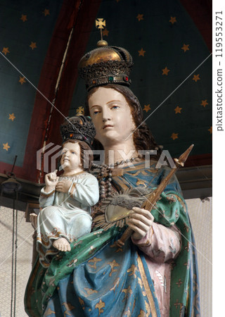 Blessed Virgin Mary with baby Jesus Blessed Virgin Mary with baby Jesus 119553271
