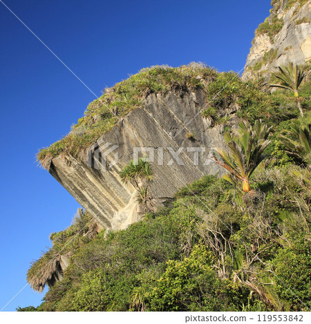 Coastal landscape in Punakaiki, New Zealand. Coastal landscape in Punakaiki, New Zealand. 119553842