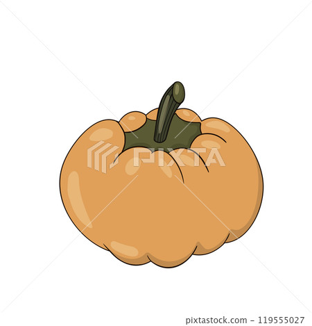 Halloween pumpkin. Cute Pumpkins or ghost. Vector autumn holidays illustration Halloween pumpkin. Cute Pumpkins or ghost. Vector autumn holidays illustration 119555027