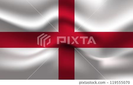 Flag of England. English national symbol in official colors. Template icon. Abstract vector background 119555070