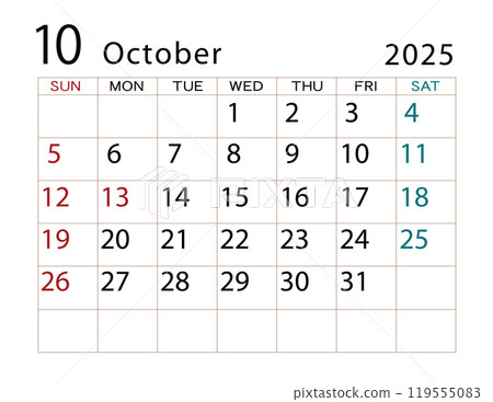 2025 Calendar October 2 2025 Calendar October 2 119555083