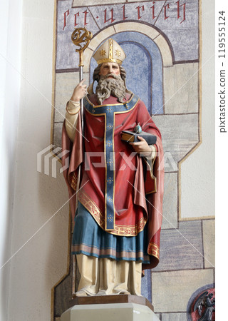 Saint Ulrich of Augsburg, the parish church of St. Peter and Paul in Oberstaufen, Germany 119555124