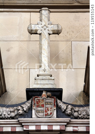 Cross, altar of the Last Supper in Zagreb cathedral Cross, altar of the Last Supper in Zagreb cathedral 119555143