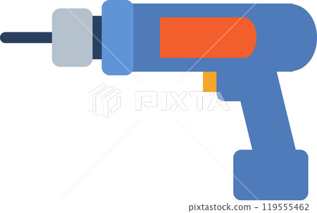 在向量中繪製的螺絲起子的彩色插圖 119555462