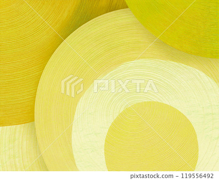 Image material of Japanese paper texture: Yellow 119556492