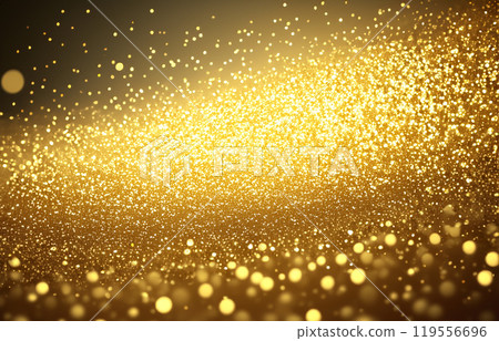 A luxurious abstract glitter background material in gold that can be used for auspicious occasions such as Christmas and weddings 119556696