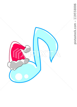 Christmas version of musical notes 119558006