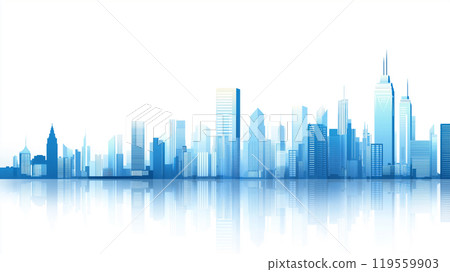 Cityscape illustration background material 119559903
