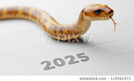 Celebrating the New Year: Auspicious snake motif 119562472