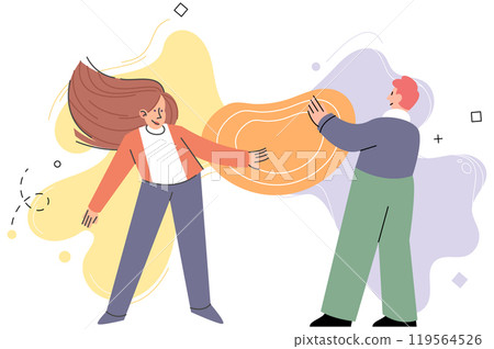 Personal zone vector illustration. Conformity can limit personal growth and suppress individuality Seeking comfort in familiar environments is natural human behavior Embracing our unique individuality 119564526