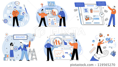 Corporate identity vector illustration. Strategy, roadmap, outlines deliberate steps corporation takes to establish its identity Business strategy, compass, navigates corporation through dynamic Corporate identity vector illustration. Strategy, roadmap, outlines deliberate steps corporation takes to establish its identity Business strategy, compass, navigates corporation through dynamic 119565270