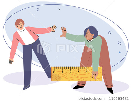 Personal space vector illustration. Understanding psychology behind personal space can enhance our interpersonal relationships Respecting personal boundaries and space contributes to healthy social Personal space vector illustration. Understanding psychology behind personal space can enhance our interpersonal relationships Respecting personal boundaries and space contributes to healthy social 119565481